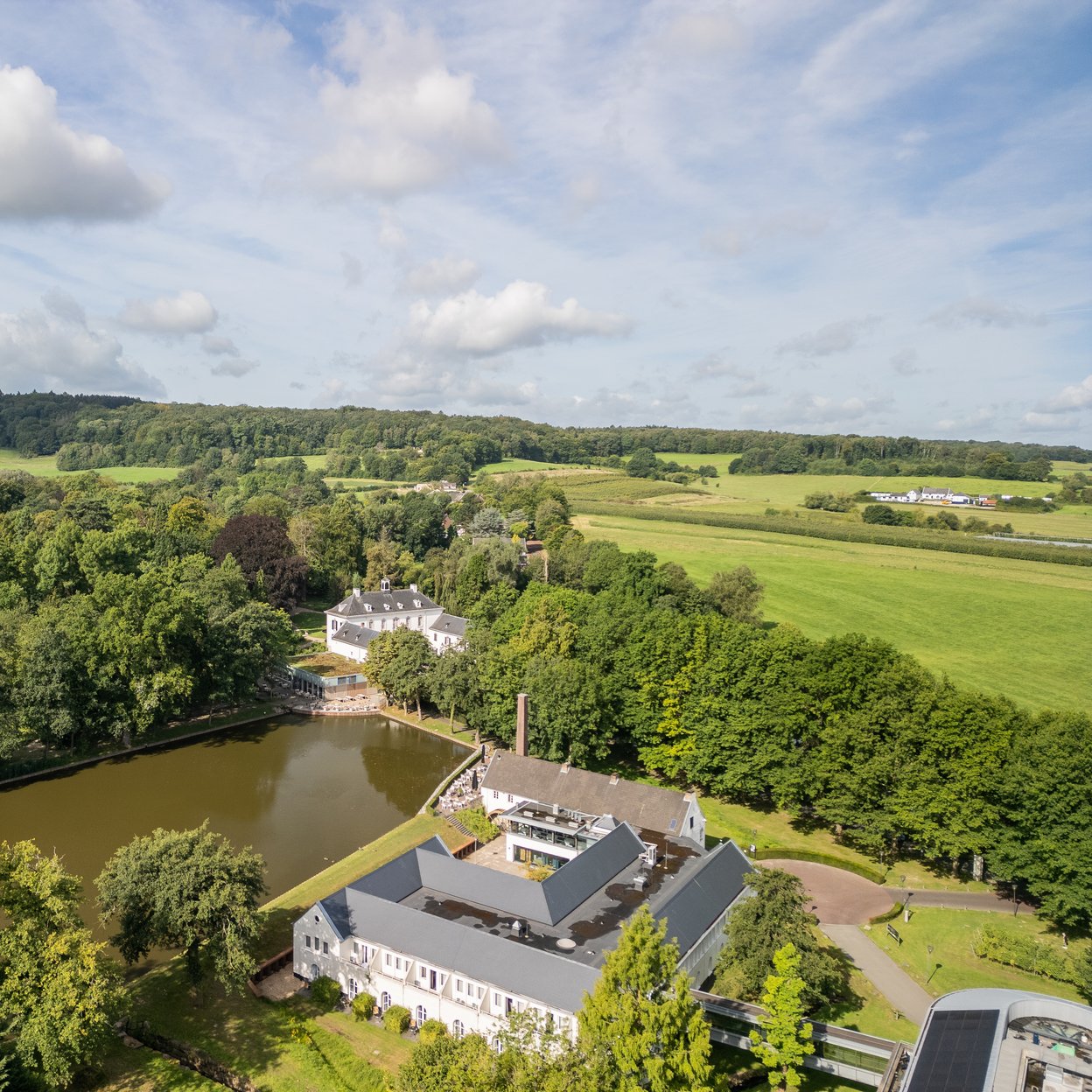 Bovenaanzicht van Kasteel Vaalsbroek