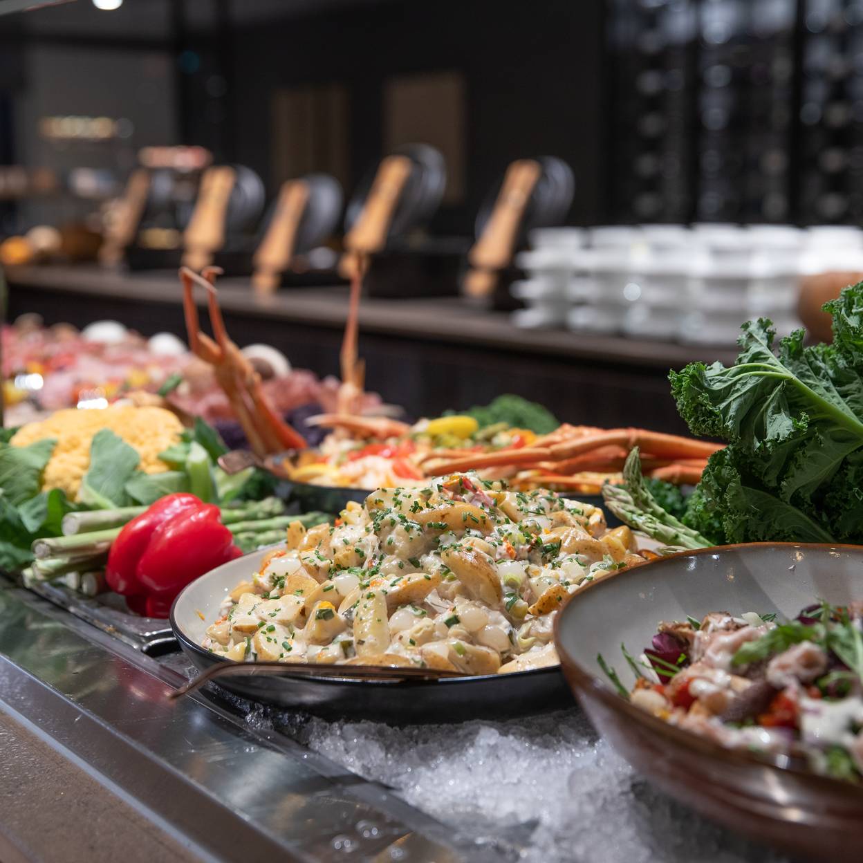 A buffet at Bilderberg Hotel 't Speulderbos