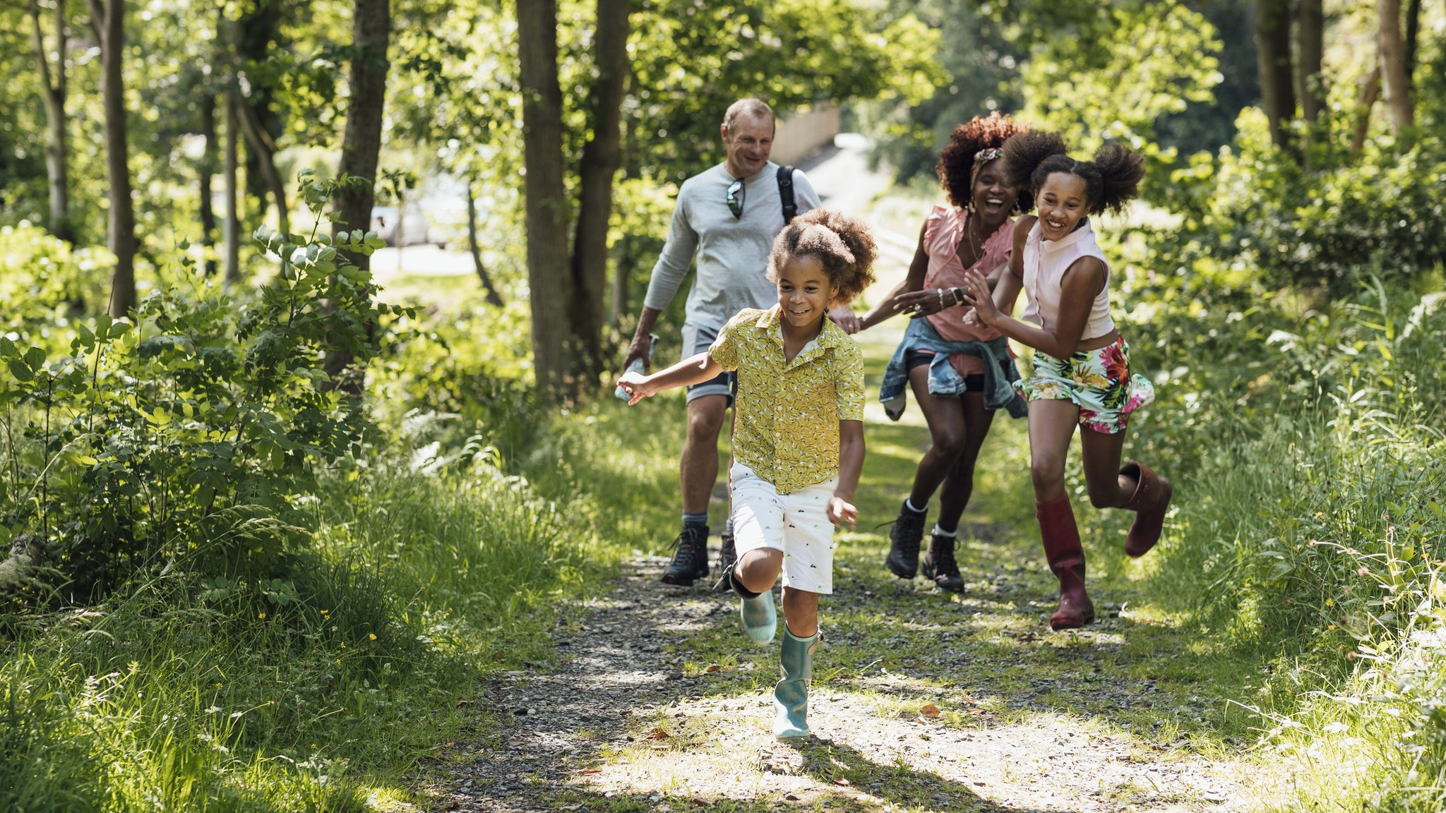 Familie veluwe lente