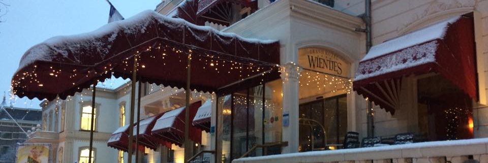 Sneeuw bij Grand Hotel Wientjes Zwolle
